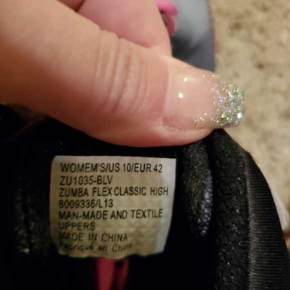 Zumba "Flex Classic High" tops with silver straps - Picture 6 of 7